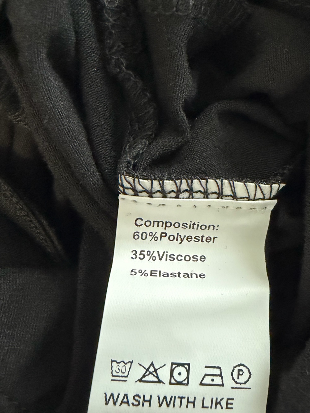 NWOT Elings-  One-Shoulder Black Jumpsuit with Tie Waist - Picture 7 of 16